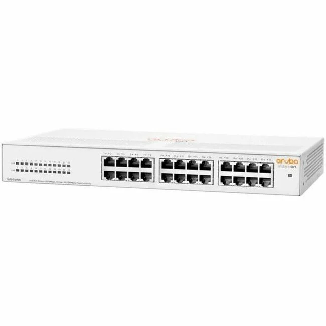 Aruba Instant On 1430 24G Switch - 24 Ports - Gigabit Ethernet - 100Base-TX, 10/100/1000Base-T - 2 Layer Supported - 11.70 W Power Consumption - Twisted Pair, Optical Fiber - Table Top, Under Table, Wall Mountable, Rack-mountable - Lifetime Limited Warran