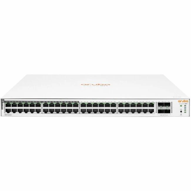 Aruba Instant On 1830 48G 24p Class4 PoE 4SFP 370W Switch - 48 Ports - Manageable - Gigabit Ethernet - 1000Base-T, 1000Base-X - 2 Layer Supported - Modular - 4 SFP Slots - 462.50 W Power Consumption - 370 W PoE Budget - Optical Fiber, Twisted Pair - PoE P