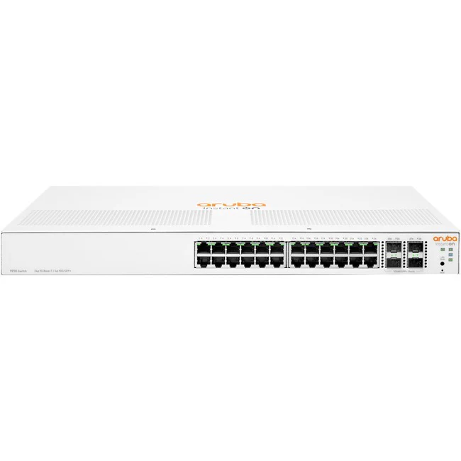 Aruba Instant On 1930 24G 4SFP/SFP+ Switch - 24 Ports - Manageable - 4 Layer Supported - Modular - 22.60 W Power Consumption - Optical Fiber, Twisted Pair - 1U High - Rack-mountable