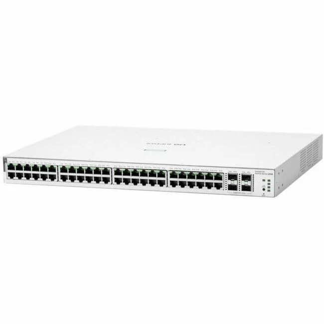 Aruba Instant On 1930 48G Class4 PoE 4SFP/SFP+ 370W Switch - 48 Ports - Manageable - Gigabit Ethernet, 10 Gigabit Ethernet - 10/100/1000Base-T, 10GBase-X - 4 Layer Supported - Modular - 465.60 W Power Consumption - 370 W PoE Budget - Optical Fiber, Twiste