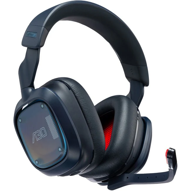 Astro A30 Gaming Headset - Mini-phone (3.5mm), USB Type A - Wired/Wireless - Bluetooth/RF - 49.2 ft - 32 Ohm - 20 Hz - 20 kHz - Circumaural - 4.92 ft Cable - Omni-directional, Uni-directional Microphone - Blue