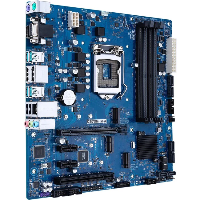 Asus Q370M-IM-A Desktop Motherboard - Intel Q370 Chipset - Socket H4 LGA-1151 - Intel Optane Memory Ready - Micro ATX - 64 GB DDR4 SDRAM Maximum RAM - DIMM, UDIMM - 4 x Memory Slots - Gigabit Ethernet - HDMI - DisplayPort - 6 x SATA Interfaces