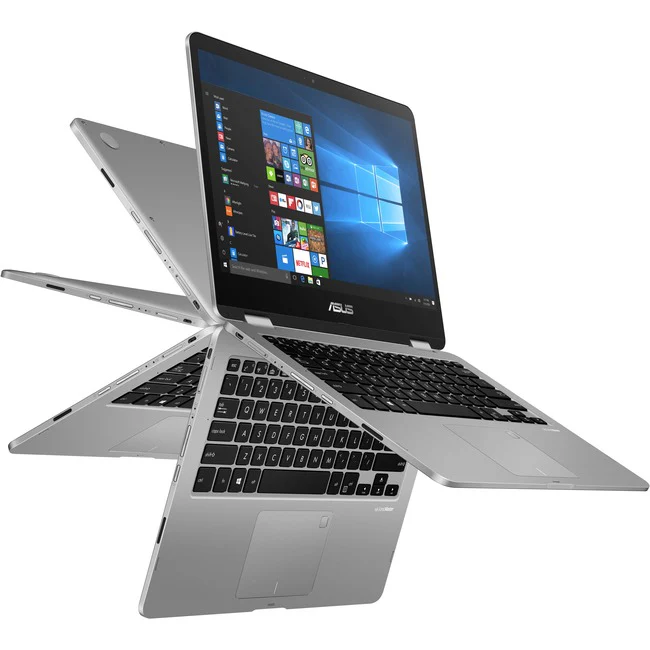 Asus VivoBook Flip 14 TP401MA-QC1P-CB 14" 2 in 1 Notebook N4020 4GB Touchscreen Win10 Pro