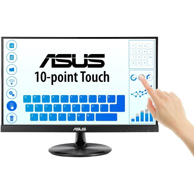 Asus VT229H 22" Class LCD Touchscreen Monitor - 16:9 - 5 ms GTG - 21.5" Viewable - Capacitive - Multi-touch Screen - 1920 x 1080 - Full HD - 16.7 Million Colors - 250 Nit - LED Backlight - Speakers - HDMI - USB - VGA - 1 x HDMI In - Black - 3 Year