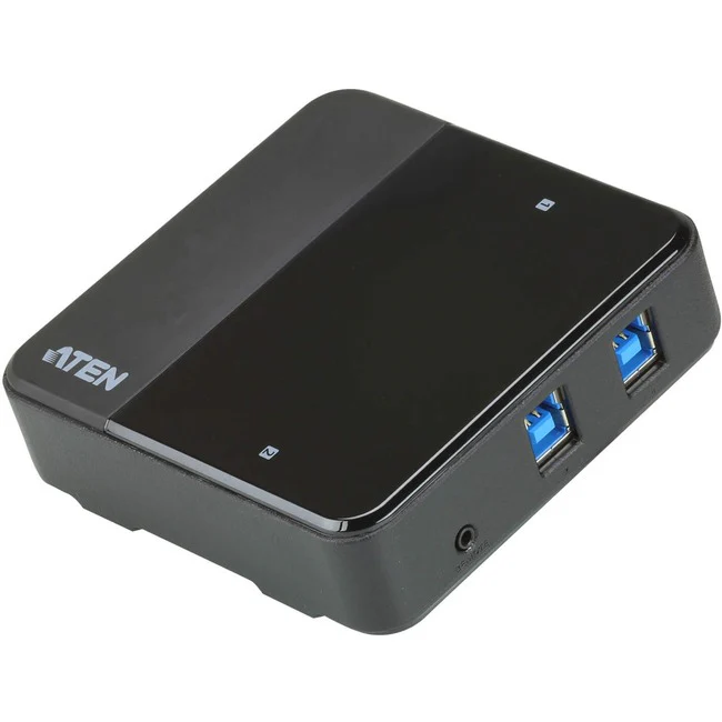 ATEN 2 x 4 USB 3.2 Gen1 Peripheral Sharing Switch - USB Type B - External - 4 USB Port(s) - Mac, Linux, PC