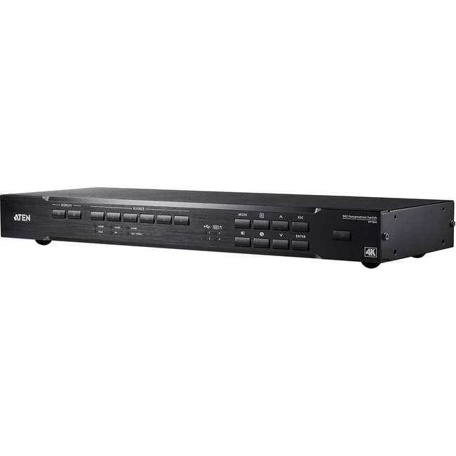 Aten 9 x 2 4K Presentation Matrix Switch-TAA Compliant - 4096 x 2160 - 4K - 9 x 2 - 2 x HDMI Out - 1 x DisplayPort In