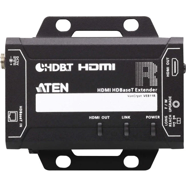 ATEN HDMI HDBaseT Receiver-TAA Compliant - 1 Output Device - 328.08 ft Range - 1 x Network (RJ-45) - 1 x HDMI Out - 4K - 4096 x 2160 - Twisted Pair - Category 6 - Rack-mountable