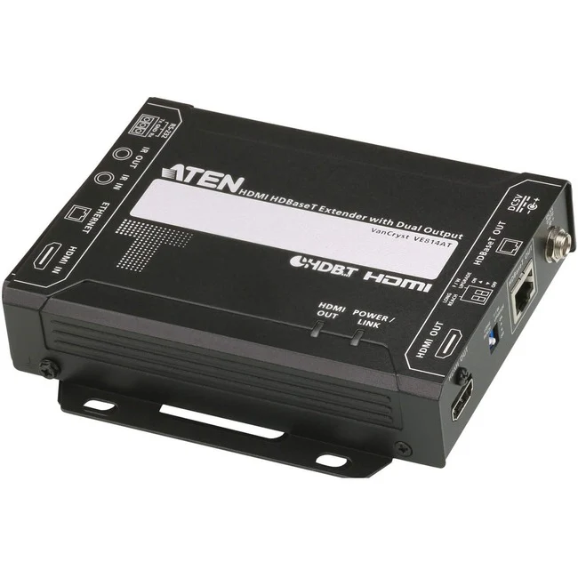 ATEN HDMI HDBaseT Transmitter with Dual Output (4K@100m) (HDBaseT Class A)-TAA Compliant - 1 Input Device - 492.13 ft Range - 1 x Network (RJ-45) - 1 x HDMI In - 1 x HDMI Out - 4K - 4096 x 2160 - Twisted Pair - Category 6a - Rack-mountable