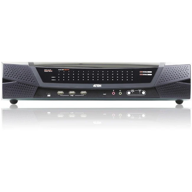 ATEN KN4164V KVM over IP Switch-TAA Compliant - 64 Computer(s) - 1 Local User(s) - 4 Remote User(s) - 1920 x 1200 - 69 x Network (RJ-45) - 6 x USB - 1 x DVI1 x VGA