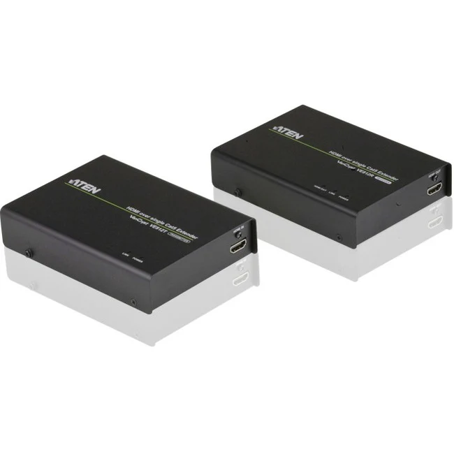 ATEN VE812R HDMI Over Single Cat 5 Receiver-TAA Compliant - 1 Output Device - 328.08 ft Range - 1 x Network (RJ-45) - 1 x HDMI Out - 4K - 4096 x 2160 - Category 5e