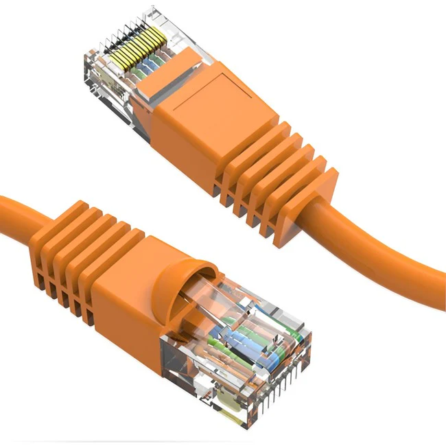 Axiom 14FT CAT6 UTP 550mhz Patch Cable Snagless Molded Boot (Orange)
