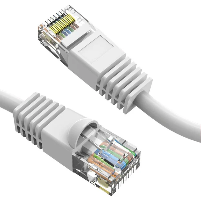 Axiom 14FT CAT6 UTP 550mhz Patch Cable Snagless Molded Boot (White)