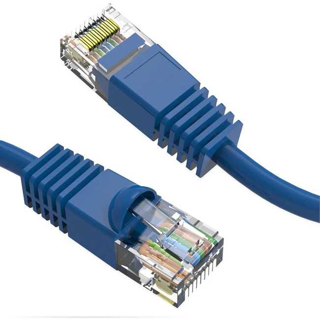 Axiom 25FT CAT6 UTP 550mhz Patch Cable Snagless Molded Boot (Blue)