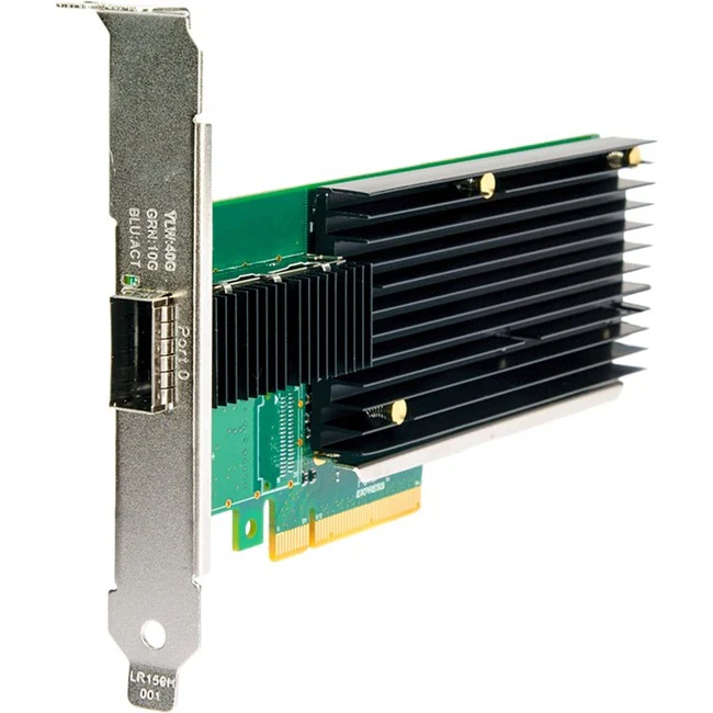 Axiom 40Gbs Dual Port QSFP+ PCIe 3.0 x8 NIC Card for Dell - 540-BBRN - PCI Express 3.0 x8 - 5 GB/s Data Transfer Rate - Intel XL710AM2 - 2 Port(s) - Optical Fiber - 40GBase-X - QSFP+ - Plug-in Card
