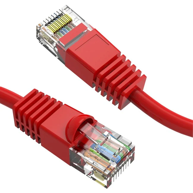 Axiom 7FT CAT6 UTP 550mhz Patch Cable Snagless Molded Boot (Red)