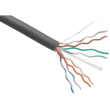 Axiom CAT5E 24AWG 4-Pair Solid Conductor 350MHz Bulk Cable Spool 1000FT (Gray)