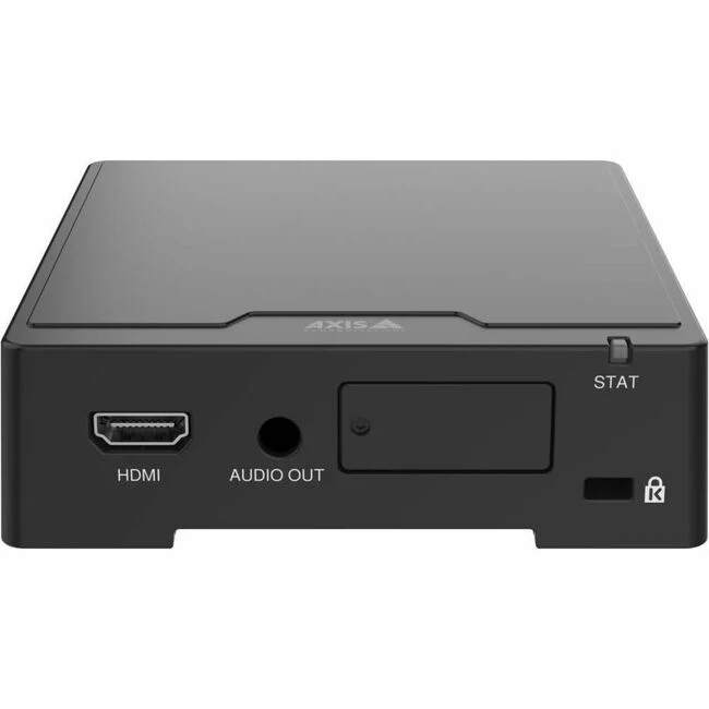 AXIS D1110 Video Decoder 4K - Functions: Video Decoding, Video Streaming, Video Compression, Video Processing - 2 GB - 1080p, 720p - 3840 x 2160 - 60 fps - 4K UHD, Full HD, HD - H.264 AVC, MPEG-4, H.265 (HEVC) - Network (RJ-45) - USB - Audio Line Out - PC