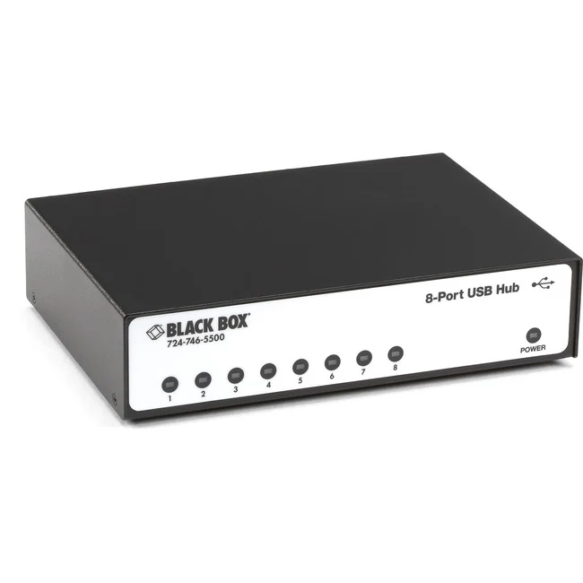 Black Box DB9 8-Port USB-to-RS-232 Converter - USB - PC - 8 x Number of Serial Ports External - 1 x Number of USB Ports - TAA Compliant