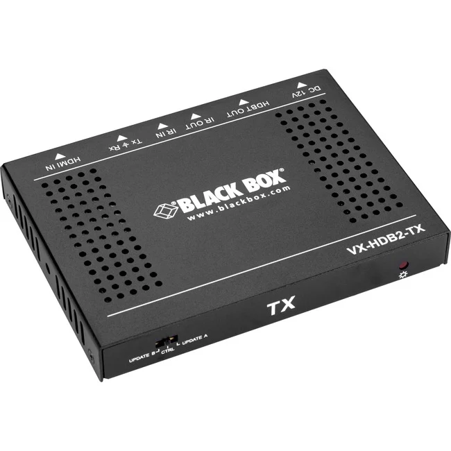 Black Box HDR CATx Video Extender TX - 4K HDMI 2.0, 60Hz, 4:4:4 Chroma - 1 Input Device - 229 ft Range - 1 x Network (RJ-45) - 1 x HDMI In - 4K - Twisted Pair - Category 6a