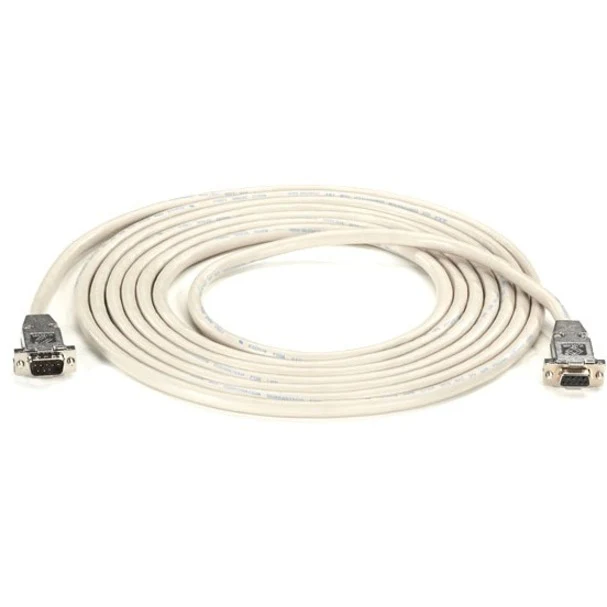 Black Box RS232 Shielded Null Modem Cable - Metal Hood, DB9 Male/Female, 10-ft. (3.0-m)