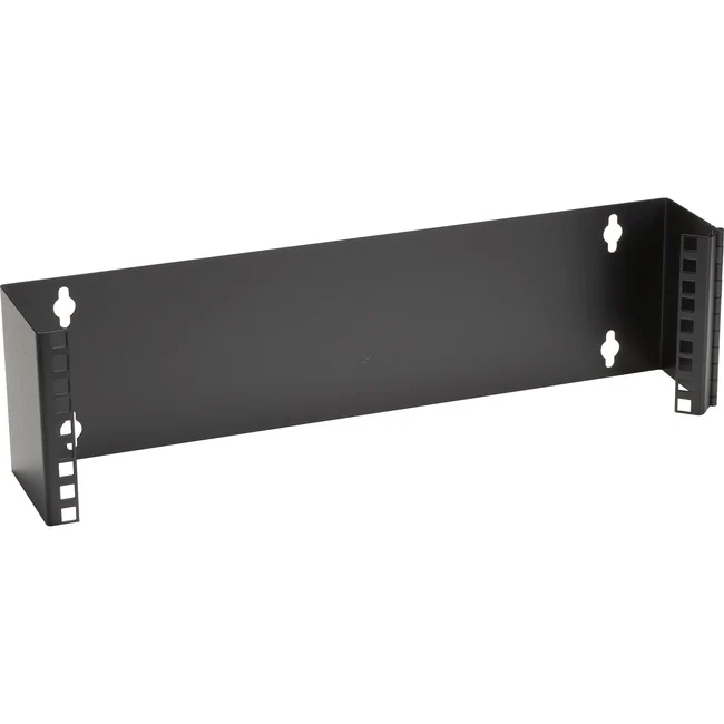 Black Box Wallmount Bracket - 3U, 19"W, 4"D, M5 Square Holes