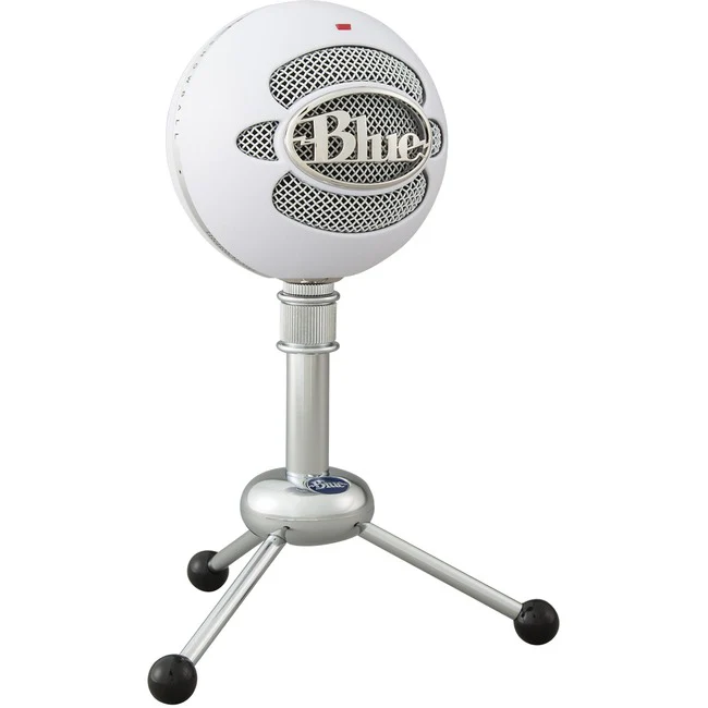 Blue Snowball Wired Condenser Microphone - 40 Hz to 18 kHz - Cardioid, Omni-directional - Stand Mountable - USB