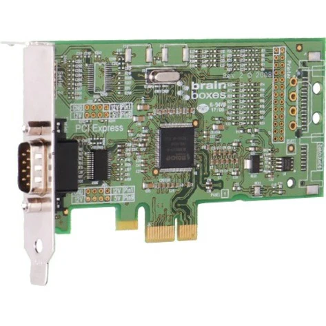 Brainboxes PX-235 1-port PCI Express Serial Adapter - 1 x 9-pin DB-9 Male RS-232 Serial