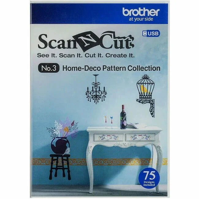 Brother ScanNCut Home-deco Pattern Collection - Utility - USB Drive