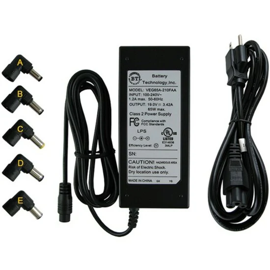BTI AC-U65W-5X AC Adapter - OEM Compatible A000007020 CF745 K000042840 NX061 P975F 04G2660031T2 200-XX027-11-1 200-XX047-11-1 A00020 NX061/NP
