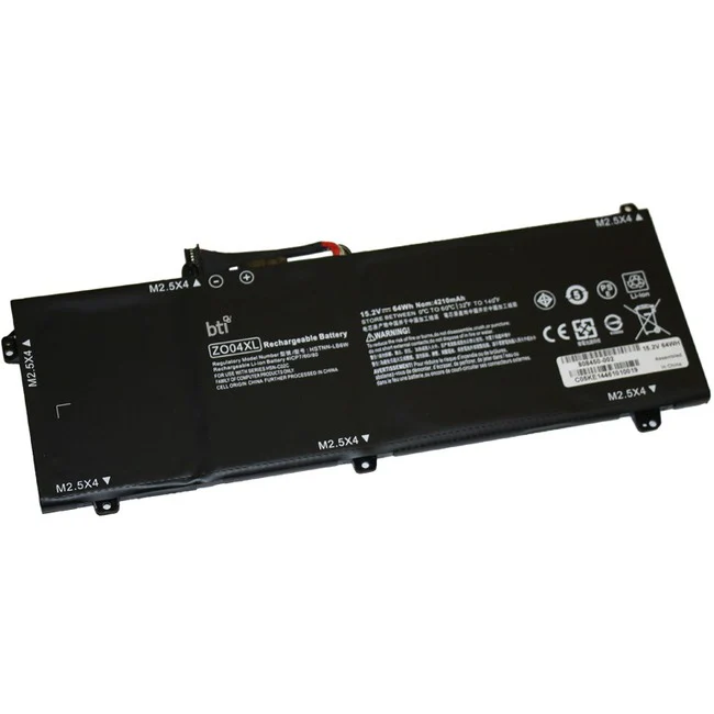 BTI Battery - Compatible Model ZBOOK STUDIO G4 ZBOOK STUDIO G3 ZBOOK STUDIO G4 MOBILE WORKSTATION ZBOOK STUDIO G3 MOBILE WORKSTATION Compatible OEM 808450-002 808396-421 808450-001 ENR606080A2-CZO04 HSTNN-C88C HSTNN-CS8C HSTNN-LB6W ZO04 ZO04XL