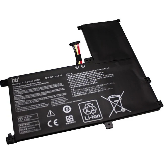 BTI Battery - Compatible OEM B41N1532 0B200-02010100 Compatible Models Q504U Q504UA Q504UAK Q504UA-BBI5T12 Q504UA-BHI5T13 Q504UA-BI5T26 Q504UA-BHI7T21 ZenBook Flip UX560 ZenBook Flip UX560UA ZenBook Flip UX560UA-1B ZenBook Flip UX560UA-FZ015T ZenBook Flip