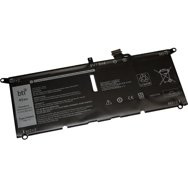 BTI Battery - For Notebook - Battery Rechargeable - 5921 mAh - 45 Wh - 7.6 V DC
