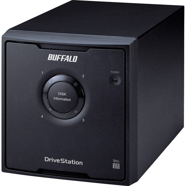 BUFFALO DriveStation Quad USB 3.0 4-Drive 16 TB Desktop DAS (HD-QH16TU3R5) - USB 3.0 - SATA - RAID JBOD/0/1/5/10 - 4 x 4 TB Drives Installed - Backup Software - Desktop