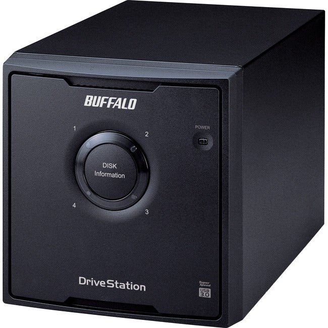 BUFFALO DriveStation Quad USB 3.0 4-Drive 24 TB Desktop DAS (HD-QH24TU3R5) - SATA - RAID JBOD/0/1/5/10 - 4 x 6 TB Drives Installed - Backup Software - Desktop