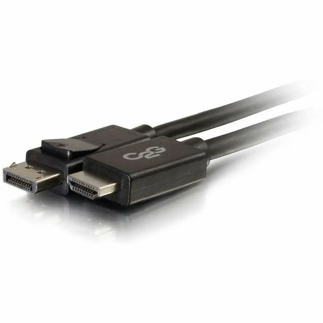 C2G 15ft (4.6m) DisplayPort Male to HDMI Male Adapter Cable - Black