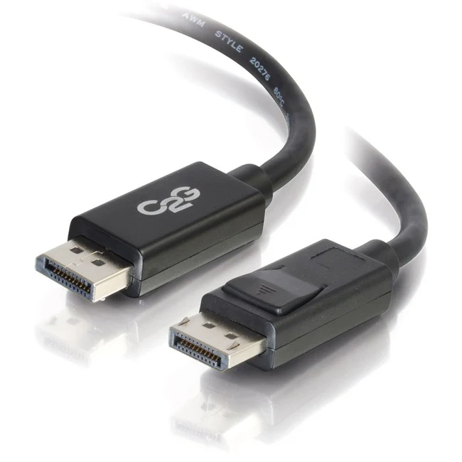 C2G 15ft DisplayPort Cable with Latches - 8K Ultra HD - DP 1.2 - M/M