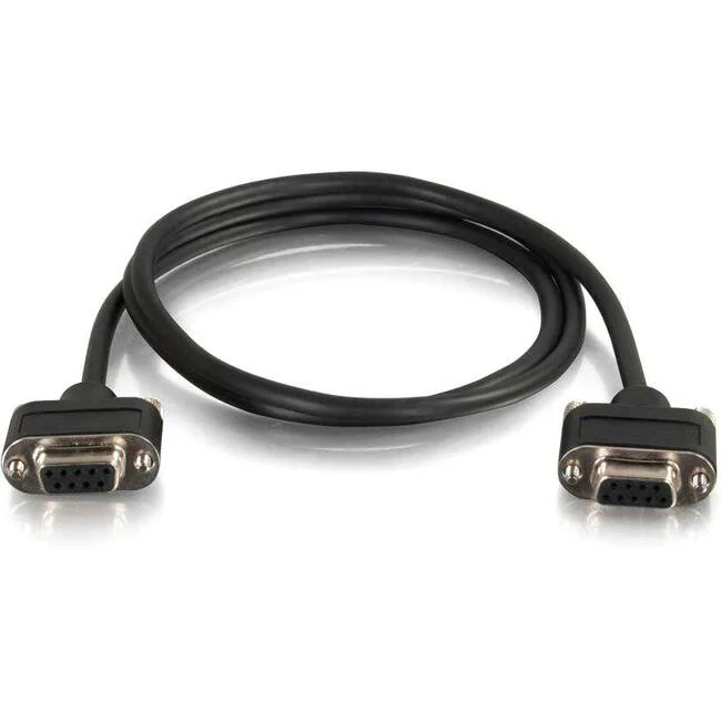 C2G 15ft RS232 DB9 Cable with Low Profile Connectors - In Wall Rated - F/F