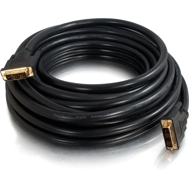 C2G 15ft Single Link DVI-D Video Cable - Pro Series - In-Wall CL2-Rated