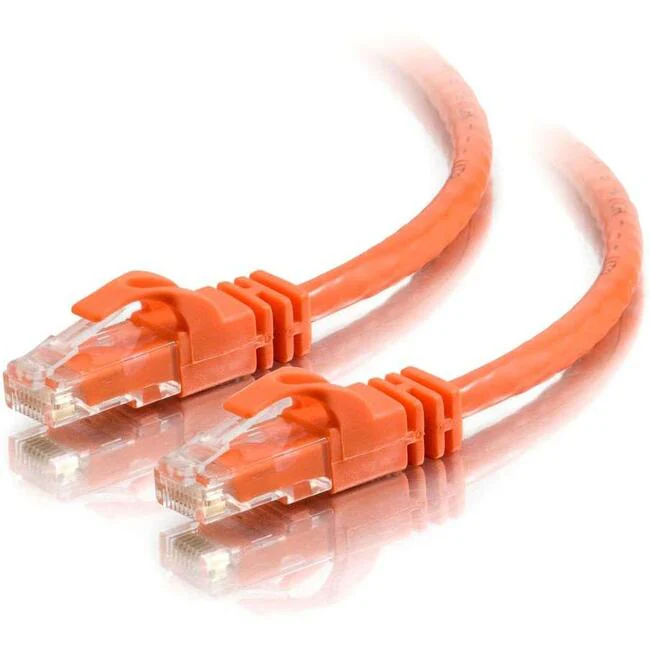 C2G 25 ft Cat6 Snagless Crossover UTP Unshielded Network Patch Cable - Orange