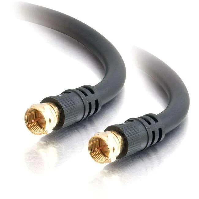 C2G 25ft F-Type RG6 Coaxial Video Cable - Value Series Coax Cable - M/M