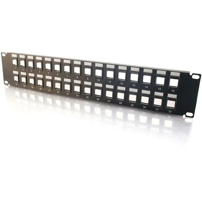 C2G 32 port Blank Keystone/Multimedia Patch Panel