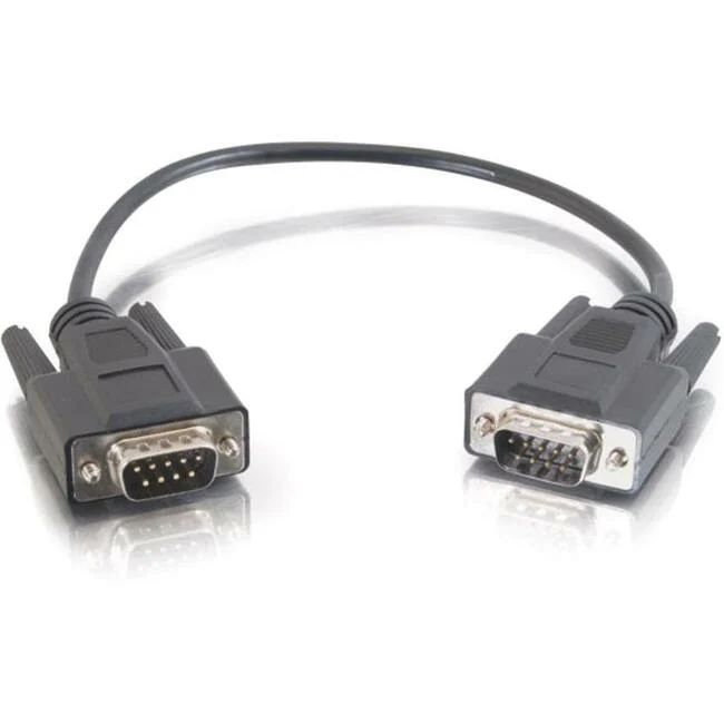 C2G 3ft RS232 DB9 Straight Through Shielded Serial Cable - M/M