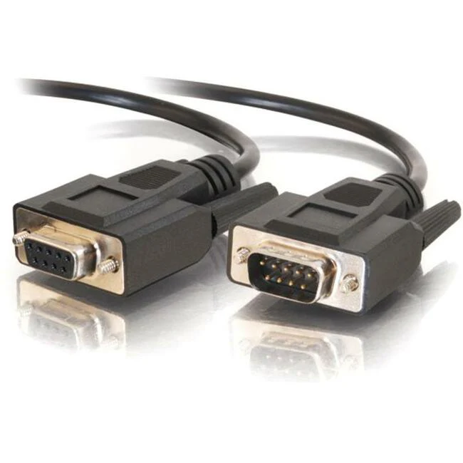 C2G 3ft RS232 DB9 Straight Through Shielded Serial Extension Cable - M/F