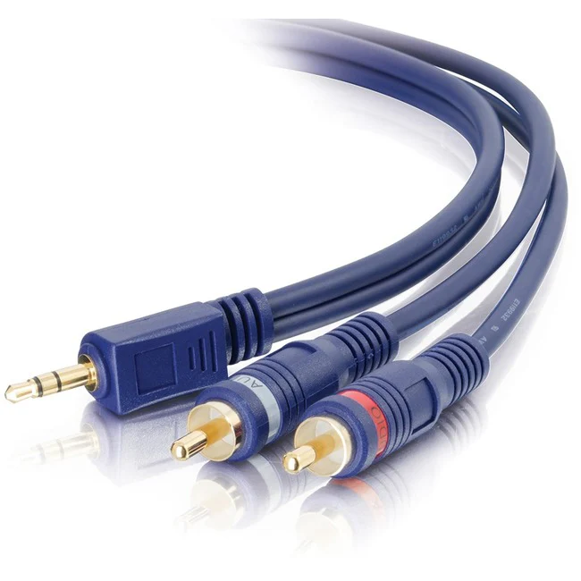 C2G 50ft 3.5mm Stereo Audio To RCA Stereo Y-Cable - Velocity Series - M/M