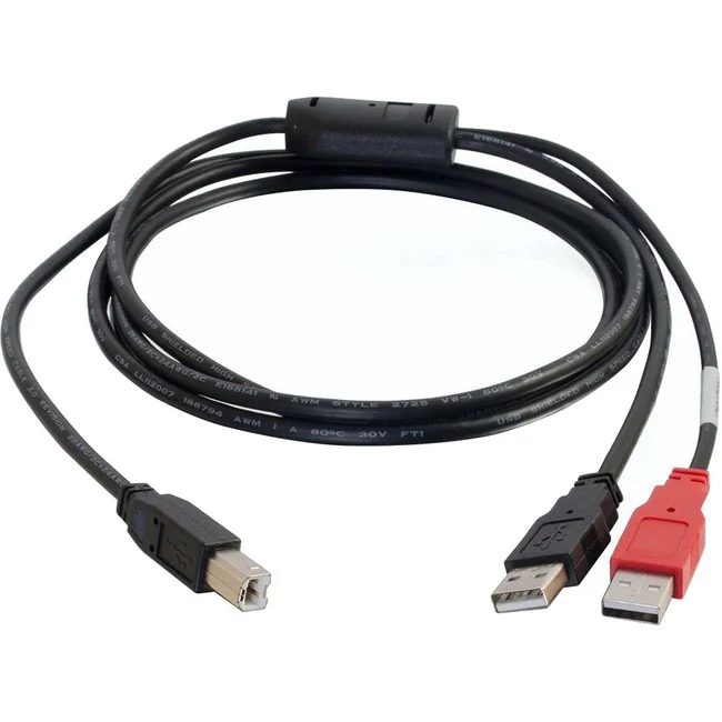 C2G 6ft USB A to USB B Y-Cable - Dual USB Type-A to USB-B - M/M