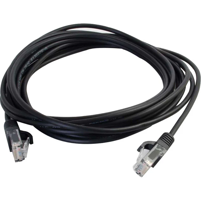 C2G 6in Cat5e Snagless Unshielded (UTP) Slim Network Patch Cable - Black