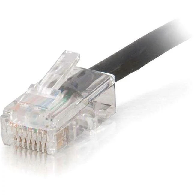 C2G 75 ft Cat5e Non Booted Plenum UTP Unshielded Network Patch Cable - Black