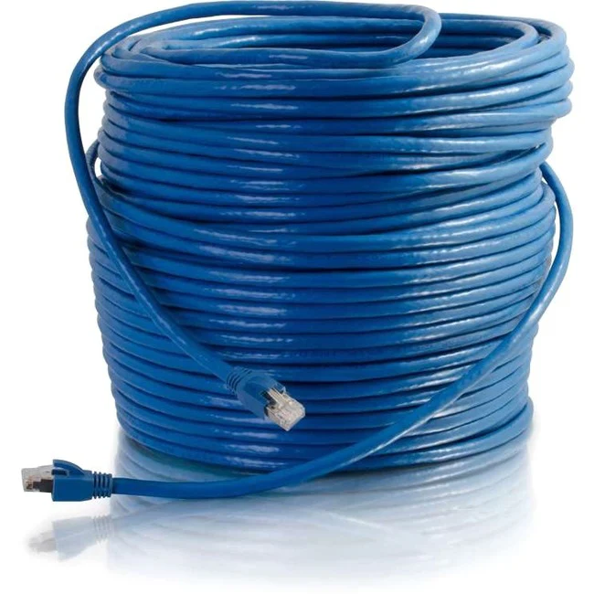 C2G 75ft Cat6 Shielded Ethernet Cable - Cat 6 Network Patch Cable - Blue
