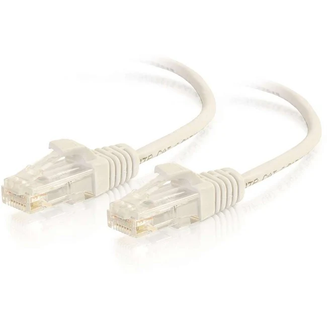 C2G 7ft Cat6 Slim Snagless Unshielded (UTP) Ethernet Cable - White