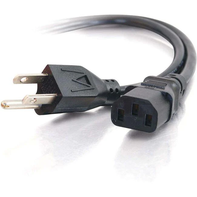 C2G 8ft 16 AWG Universal Power Cord (NEMA 5-15P to IEC320C13)